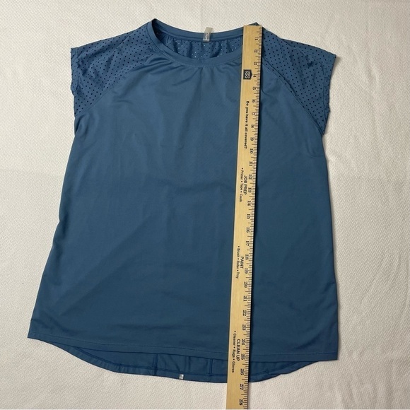 MTA Sport Shirt Blue Reflection Short Sleeves Woman’s Size Large - Picture 5 of 7